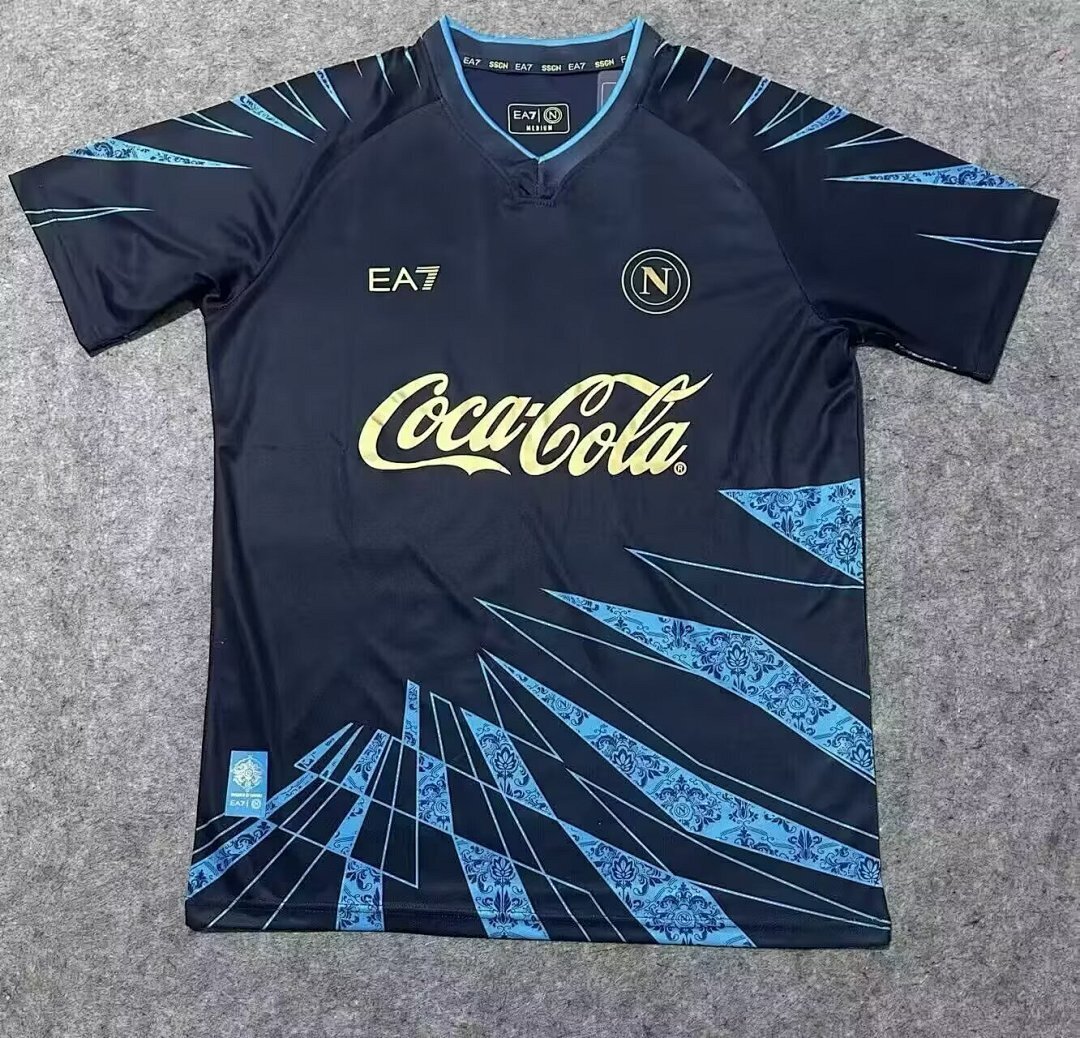 AAA Quality Napoli 25/26 Training Dark Blue Soccer Jersey